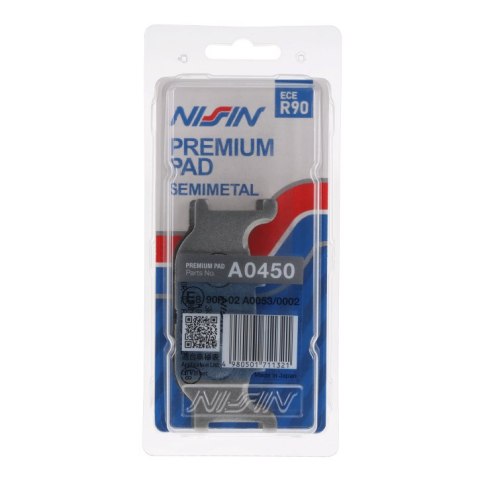 NISSIN 2024/10 KLOCKI HAMULCOWE KH199 PREMIUM SEMI-METALLIC (SPIEK METALICZNY) (ECE R90) (MADE IN JAPAN) (2P-249NS) NISSIN 2024/10 KLOCKI HAMULCOWE KH199 PREMIUM SEMI-METALLIC (SPIEK METALICZNY) (ECE R90) (MADE IN JAPAN) (2P-249NS)