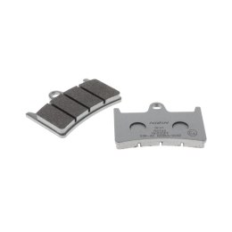 NISSIN 2024/10 KLOCKI HAMULCOWE KH252 / KH380 PREMIUM SEMI-METALLIC (SPIEK METALICZNY) (ECE R90) (MADE IN JAPAN) (2P-210NS)