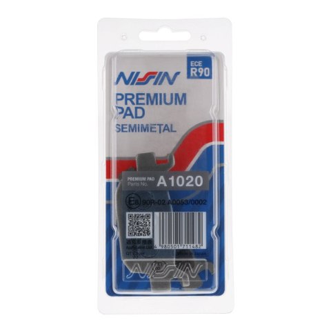NISSIN KLOCKI HAMULCOWE KH415 PREMIUM SEMI-METALLIC (SPIEK METALICZNY) (ECE R90) (MADE IN JAPAN) (2P-334NS)