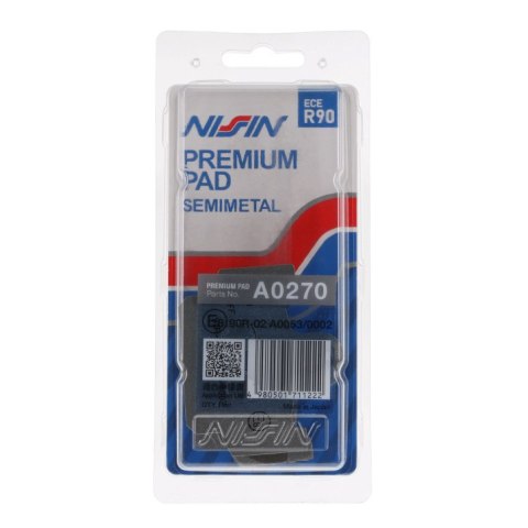 NISSIN 2024/10 KLOCKI HAMULCOWE KH81 PREMIUM SEMI-METALLIC (SPIEK METALICZNY) (ECE R90) (MADE IN JAPAN) (2P-230GS) NISSIN 2024/10 KLOCKI HAMULCOWE KH81 PREMIUM SEMI-METALLIC (SPIEK METALICZNY) (ECE R90) (MADE IN JAPAN) (2P-230GS)