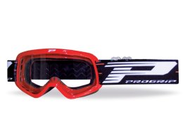 PROGRIP GOGLE PG3101-107 CH KID DZIECIĘCE KOLOR CZERWONY (SZYBA PG3113CH PRZEŹROCZYSTA 1MM PODWÓJNA, NO FOG, ANTI UV) (3101-107 