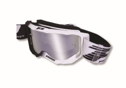 PROGRIP GOGLE PG3300-126 FL VISION KOLOR CZARNY BIAŁY (SZYBA PG3352 SREBRNA LUSTRZANA ANTISCRATCH, NO FOG, ANTI UV) - WYCOFANE Z