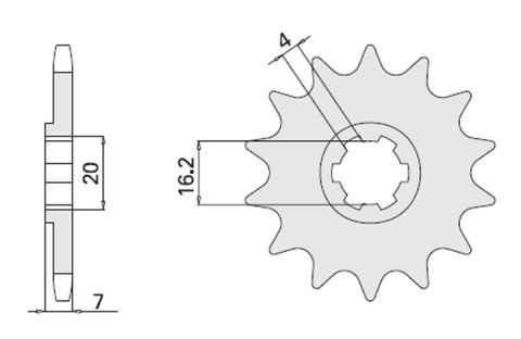 CHT ZĘBATKA PRZEDNIA 413 12 SUZUKI TS 50X`84-96, RMX 50`97-99 (JTF413.12) (413-12) CHT ZĘBATKA PRZEDNIA 413 12 SUZUKI TS 50X`84-96, RMX 50`97-99 (JTF413.12) (413-12)