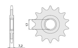 CHT ZĘBATKA PRZEDNIA 600 13 APRILIA 50 (4020-13)