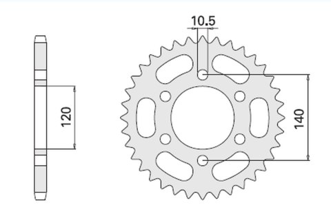 CHT ZĘBATKA TYLNA 5301 46 SUZUKI GSXR 600 98-00 5301 46 (498-46) (JTR498.46) CHT ZĘBATKA TYLNA 5301 46 SUZUKI GSXR 600 98-00 5301 46 (498-46) (JTR498.46)