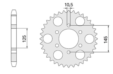 CHT WYPRZEDAŻ ZĘBATKA TYLNA 866 47 YAMAHA MT 03 (855-47C) CHT WYPRZEDAŻ ZĘBATKA TYLNA 866 47 YAMAHA MT 03 (855-47C)