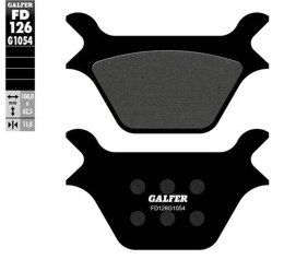 GALFER KLOCKI HAMULCOWE KH200 PÓŁMETALICZNE HARLEY DAVIDSON (OFERTA SPECJALNA) WYPRZEDAŻ