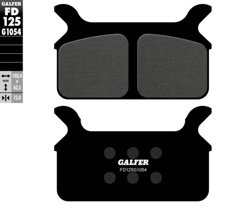 GALFER KLOCKI HAMULCOWE KH201 PÓŁMETALICZNE HARLEY DAVIDSON GALFER KLOCKI HAMULCOWE KH201 PÓŁMETALICZNE HARLEY DAVIDSON