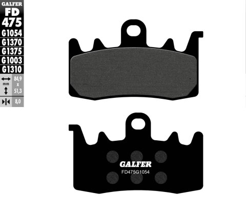 GALFER KLOCKI HAMULCOWE KH630 PÓŁMETALICZNE GALFER KLOCKI HAMULCOWE KH630 PÓŁMETALICZNE