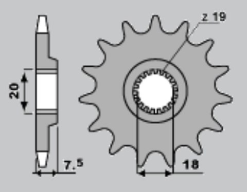JR ZĘBATKA PRZEDNIA 340 13 HONDA CR 125 '87-'03 (JTF326.13) JR ZĘBATKA PRZEDNIA 340 13 HONDA CR 125 '87-'03 (JTF326.13)