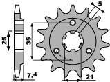 PBR ZĘBATKA PRZEDNIA 437 14 18NC SUZUKI DR600/650 '85-'95 (-2) (ŁAŃC. 520)