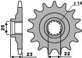 PBR ZĘBATKA PRZEDNIA 548 14 18NC GILERA 350/500/600 (ŁAŃC. 520) PBR ZĘBATKA PRZEDNIA 548 14 18NC GILERA 350/500/600 (ŁAŃC. 520)