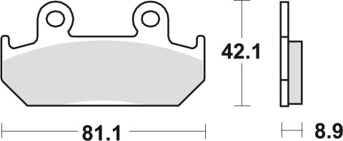 TRW ZF KLOCKI HAMULCOWE KH121 ORGANIC HONDA CMX 450 86-89, CBR 600 87-94, XRV 750 90-92, PRZÓD TRW ZF KLOCKI HAMULCOWE KH121 ORGANIC HONDA CMX 450 86-89, CBR 600 87-94, XRV 750 90-92, PRZÓD