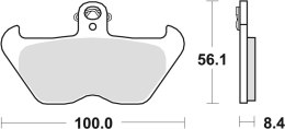 TRW ZF KLOCKI HAMULCOWE KH407 KH246 ORGANIC BMW K1 88-93, K 100 89-92, R 1100 GS / R / RS / RT / S / ST 93-06, R 1150 GS 99-01 K