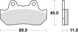 TRW ZF KLOCKI HAMULCOWE KH69/3 SINTER STREET HONDA CBR 600 / XL 600 V 87-90, CX 650 / TURBO 83-85, CB 750 / CB 900 BOLDOR 81-83,