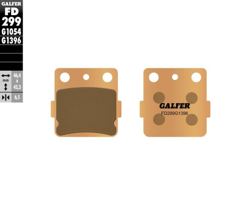 GALFER KLOCKI HAMULCOWE KH084/3 SPIEK METALICZNY (GRUBOŚĆ 6,5MM) (ZŁOTE) OFF ROAD GALFER KLOCKI HAMULCOWE KH084/3 SPIEK METALICZNY (GRUBOŚĆ 6,5MM) (ZŁOTE) OFF ROAD