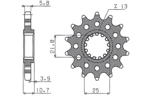 SUNSTAR ZĘBATKA PRZEDNIA 2172 15 YAMAHA FZ6 '09-, XJ6 '09-'15 (JTF1581.15) (MOD. ŁAŃC. 520) (217215JT) SUNSTAR ZĘBATKA PRZEDNIA 2172 15 YAMAHA FZ6 '09-, XJ6 '09-'15 (JTF1581.15) (MOD. ŁAŃC. 520) (217215JT)