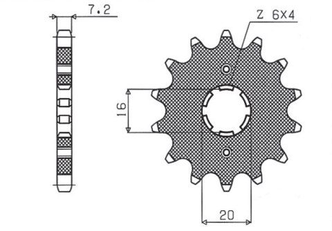 SUNSTAR ZĘBATKA PRZEDNIA 263 14 SUZUKI RM 80/85, YAMAHA XT 125 R/X; JUNAK 125 (JTF1263.14) (ŁAŃC. 428) (26314JT) SUNSTAR ZĘBATKA PRZEDNIA 263 14 SUZUKI RM 80/85, YAMAHA XT 125 R/X; JUNAK 125 (JTF1263.14) (ŁAŃC. 428) (26314JT)