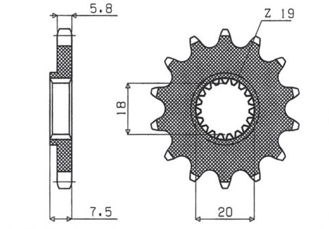 SUNSTAR ZĘBATKA PRZEDNIA 340 12 HONDA CR 125 '87-'03 (JTF326.12) (ŁAŃC. 520) (34012JT) SUNSTAR ZĘBATKA PRZEDNIA 340 12 HONDA CR 125 '87-'03 (JTF326.12) (ŁAŃC. 520) (34012JT)