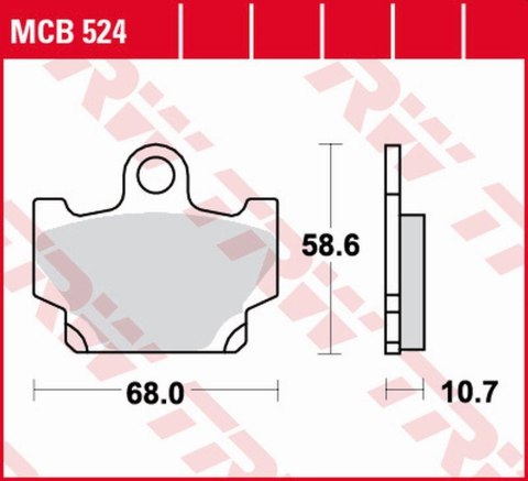 TRW ZF KLOCKI HAMULCOWE KH081 ORGANIC YAMAHA RD 80/125/250/350 '82-'84, SR 250 '96-'00, XV 250 '89-'96, XS 400/500 '82-'84, XT/X TRW ZF KLOCKI HAMULCOWE KH081 ORGANIC YAMAHA RD 80/125/250/350 '82-'84, SR 250 '96-'00, XV 250 '89-'96, XS 400/500 '82-'84, XT/X