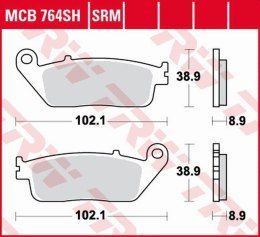 TRW ZF KLOCKI HAMULCOWE KH142 SINTER STREET BMW C 650 '12-'18, HONDA VT 600 SHADOW '94-'99, CB/CBR 650 '14-'20, NTV 650, VFR 750