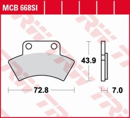 TRW ZF KLOCKI HAMULCOWE KH232 SINTER OFFROAD CF MOTO CF 500 TERRALANDER '11-'13, RANGER 500 '10-'15, POLARIS TRAIL BLAZER/BOSS '