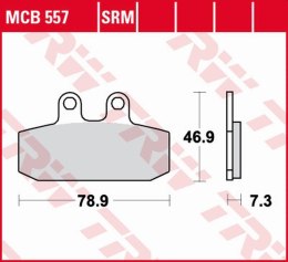 TRW ZF KLOCKI HAMULCOWE KH256 SINTER APRILIA ATLANTIC 500 '02-'05, SCARABEO 500 '02-'12, LEONARDO 250 '99-'04, SCARABEO 150 '99-