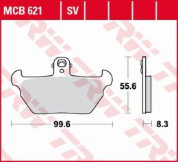TRW ZF KLOCKI HAMULCOWE KH407 ORGANIC BMW R 80R '91-'95, K 1100LT/RS '90-'98 PRZÓD
