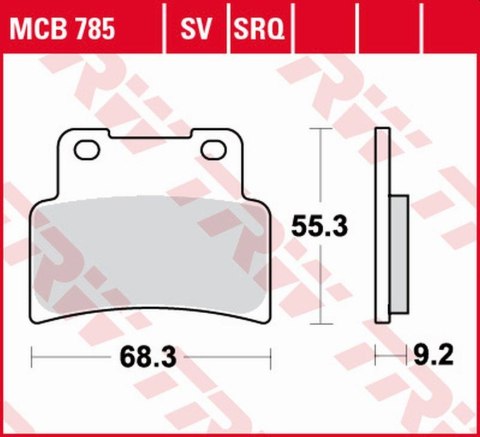 TRW ZF KLOCKI HAMULCOWE KH432 SINTER TRACK APRILIA RS 125 '07-'13, SL 750 SHIVER/DROSODURO '07-'17, NA 850 MANA '07-'16, SL 900 TRW ZF KLOCKI HAMULCOWE KH432 SINTER TRACK APRILIA RS 125 '07-'13, SL 750 SHIVER/DROSODURO '07-'17, NA 850 MANA '07-'16, SL 900