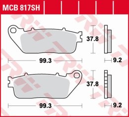 TRW ZF KLOCKI HAMULCOWE KH488 SINTER STREET HONDA VFR 800F '14-, VFR 800X CROSSRUNNER '11-, CB 1000R '08-'16, VFR 1200F '10-'16 