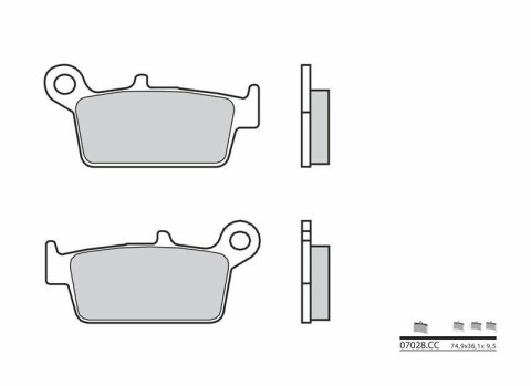 BREMBO KLOCKI HAMULCOWE KH131 CARBON CERAMIC BREMBO KLOCKI HAMULCOWE KH131 CARBON CERAMIC