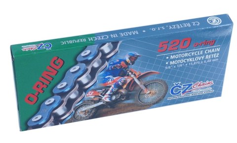 CZ ŁAŃCUCH NAPĘDOWY 520 RDO (112 OGNIW) O-RING DO 450 CCM (33,8 KN) (Z OTWORAMI WYRZUCAJĄCYMI BŁOTO) + ZAKUWKA
