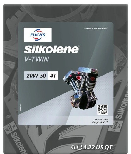 Fuchs Silkolene V-Twin 20w50 4t Mineralny API SJ JASO MA2 4L