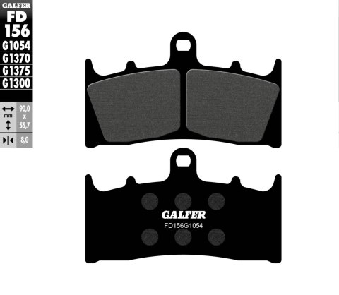 GALFER KLOCKI HAMULCOWE KH188 PÓŁMETALICZNE (ZACISKI 6-TŁOCZKOWE) GALFER KLOCKI HAMULCOWE KH188 PÓŁMETALICZNE (ZACISKI 6-TŁOCZKOWE)