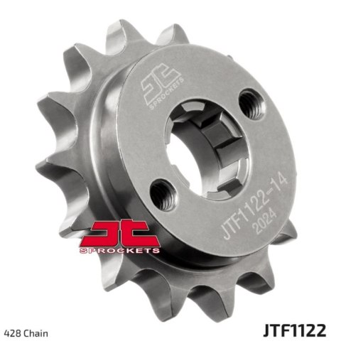 JT ZĘBATKA PRZEDNIA 1122 14 BETAMOTOR RR 125 LC '21-'23, FANTIC XEF / XMF 125 '21-, (112214JT) (ŁAŃC. 428) (OEM: 051.04.000.00.0 JT ZĘBATKA PRZEDNIA 1122 14 BETAMOTOR RR 125 LC '21-'23, FANTIC XEF / XMF 125 '21-, (112214JT) (ŁAŃC. 428) (OEM: 051.04.000.00.0