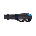 LEATT GOGLE ROWEROWE VELOCITY 4.0 GOGGLE X-FLOW MTB IRIZ BLUE 69% KOLOR GRAFITOWY/NIEBIESKI SZYBKA ZŁOTA LUSTRO