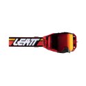 LEATT GOGLE VELOCITY 6.5 IRIZ RED RED 28% - KOLOR CZERWONY/CZARNY SZYBKA POMARAŃCZOWA LUSTRO