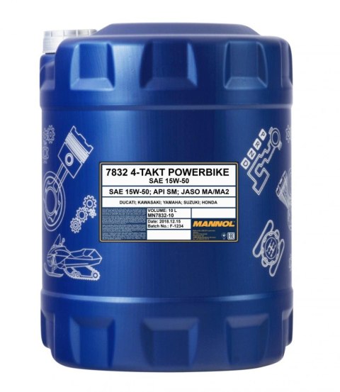 MANNOL OLEJ SILNIKOWY 4T MOTORBIKE 15W50 10L ESTER + MA2 SEMISYNTETYK (7832) MANNOL OLEJ SILNIKOWY 4T MOTORBIKE 15W50 10L ESTER + MA2 SEMISYNTETYK (7832)