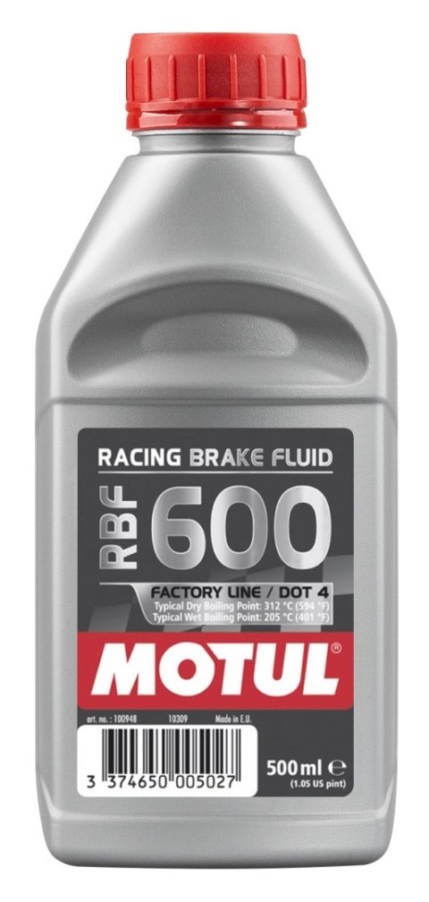 MOTUL PŁYN HAMULCOWY RACING RBF 600 DOT4 0,5L FACTORY LINE (SYNTETYCZNY) MOTUL PŁYN HAMULCOWY RACING RBF 600 DOT4 0,5L FACTORY LINE (SYNTETYCZNY)