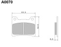 NISSIN 2024/10 KLOCKI HAMULCOWE KH88 PREMIUM SEMI-METALLIC (SPIEK METALICZNY) (ECE R90) (MADE IN JAPAN) (2P-207NS)