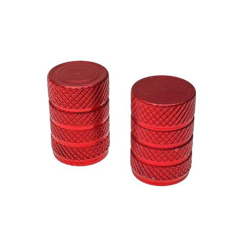OXFORD ALUMINIOWE NAKRĘTKI NA WENTYLE - 2 SZTUKI W ZESTAWIE - KOLOR CZERWONY OXFORD ALUMINIOWE NAKRĘTKI NA WENTYLE - 2 SZTUKI W ZESTAWIE - KOLOR CZERWONY