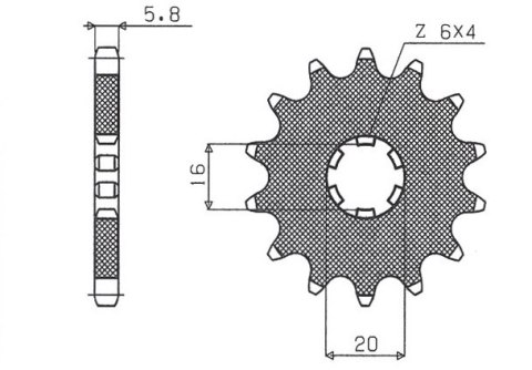 SUNSTAR ZĘBATKA PRZEDNIA 560 14 KAWASAKI KX 65/80/85 (JTF546.14) (ŁAŃC. 420) (56014JT) SUNSTAR ZĘBATKA PRZEDNIA 560 14 KAWASAKI KX 65/80/85 (JTF546.14) (ŁAŃC. 420) (56014JT)