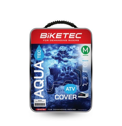 BIKETEC POKROWIEC WODOODPORNY AQUATEC NA ATV KOLOR CZARNY/SZARY ROZMIAR L