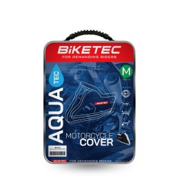 BIKETEC POKROWIEC WODOODPORNY AQUATEC NA MOTOCYKL KOLOR CZARNY/SZARY ROZMIAR L (SPORT)