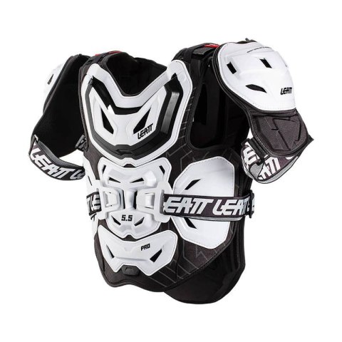 LEATT OSŁONA KLATKI PIERSIOWEJ (BUZER) CHEST PROTECTOR 5.5 PRO WHITE KOLOR BIAŁY ROZMIAR UNIWERSALNY LEATT OSŁONA KLATKI PIERSIOWEJ (BUZER) CHEST PROTECTOR 5.5 PRO WHITE KOLOR BIAŁY ROZMIAR UNIWERSALNY