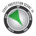 LEATT SPODENKI Z OCHRANIACZAMI IMPACT SHORTS 3DF 4.0 BLACK KOLOR CZARNY ROZMIAR S