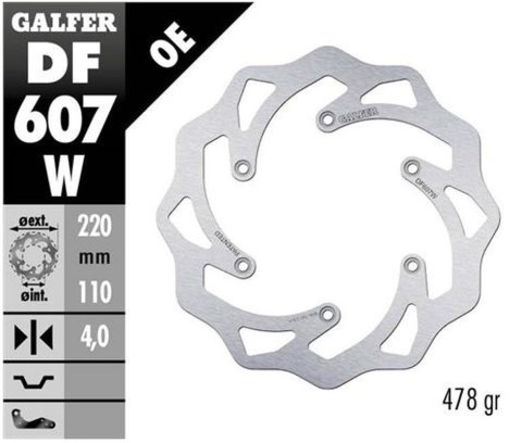GALFER TARCZA HAMULCOWA TYŁ KTM SX/EXC/LC4 HUSABERG,HUSQVARNA,GAS GAS WAVE (220X110X4MM) (WZÓR OEM KTM) GALFER TARCZA HAMULCOWA TYŁ KTM SX/EXC/LC4 HUSABERG,HUSQVARNA,GAS GAS WAVE (220X110X4MM) (WZÓR OEM KTM)