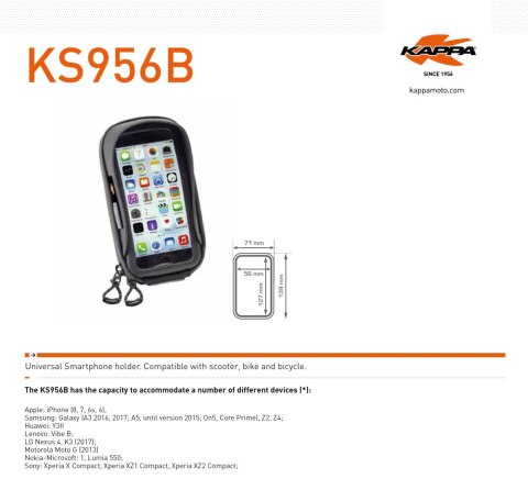 KAPPA TORBA NA GPS / SMARTPHONE IPHONE 6/6S/7/8 SAMSUNG GALAXY NOKIA/MICROSOFT SONY XPERIA Z MOCOWANIEM NA KIEROWNICĘ I LUSTERKO KAPPA TORBA NA GPS / SMARTPHONE IPHONE 6/6S/7/8 SAMSUNG GALAXY NOKIA/MICROSOFT SONY XPERIA Z MOCOWANIEM NA KIEROWNICĘ I LUSTERKO