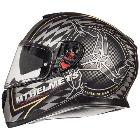 MT WYPRZEDAŻ KASK INTEGRALNY THUNDER 3 SV ISLE OF MAN Z BLENDĄ KOLOR CZARNY MAT/ZŁOTY ROZMIAR XS MT WYPRZEDAŻ KASK INTEGRALNY THUNDER 3 SV ISLE OF MAN Z BLENDĄ KOLOR CZARNY MAT/ZŁOTY ROZMIAR XS