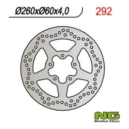 NG TARCZA HAMULCOWA PRZÓD APRILIA 50/125/200/250/400/500 SCARABEO, PIAGGIO MEDLEY 125/150 16-18 (260X60X4,0MM) (5X8,5MM) - ZASTĘ
